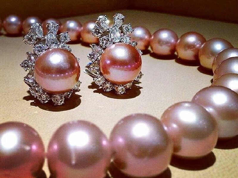 Pink Pearls and Traditional Local Jewelry