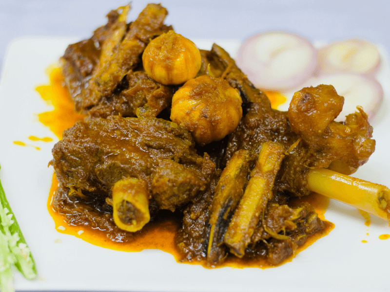 Chui-Jhal Meat Curry